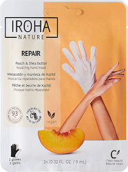 Iroha Nature Peach Maske Θρέψης für Hände 18ml