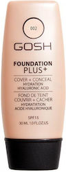 Gosh Foundation Plus+ Cover & Conceal SPF15 Лил...