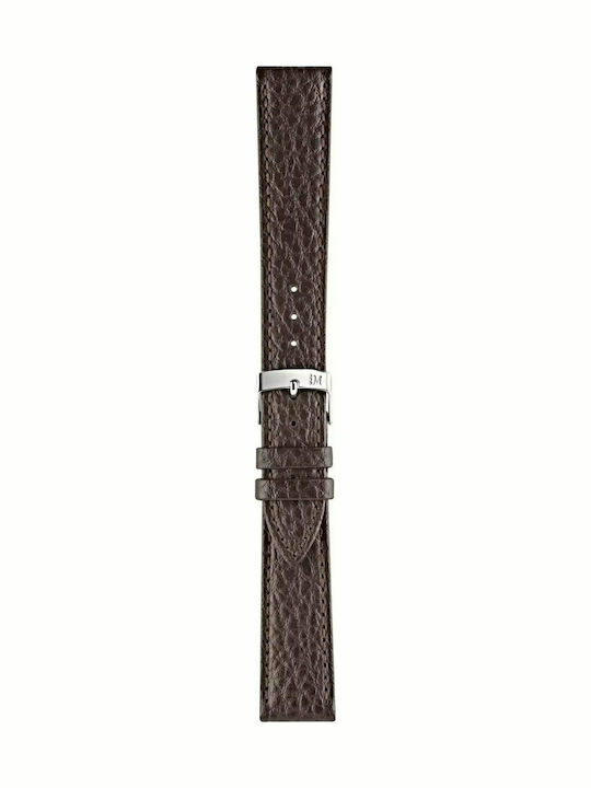 Morellato Duster Δερμάτινο Λουράκι Καφέ 20mm