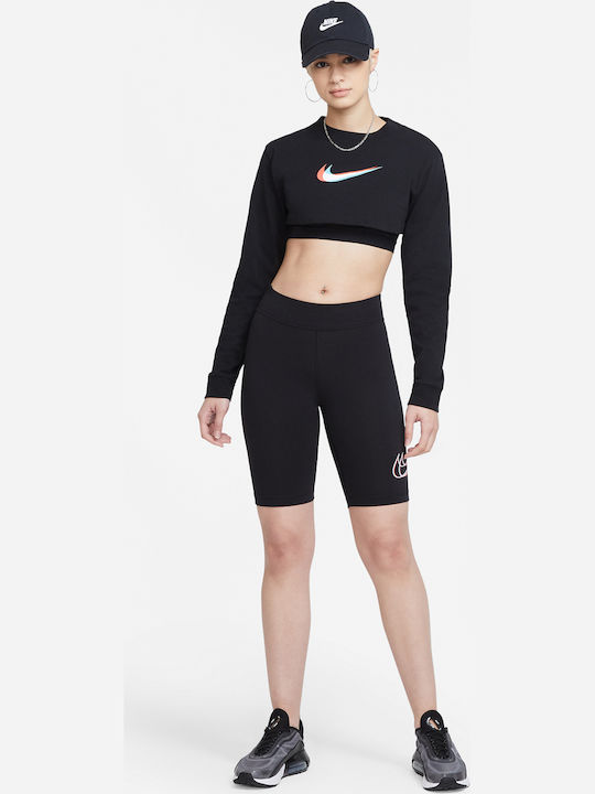 Nike Essential Training Γυναικείο Ποδηλατικό Κολάν Ψηλόμεσο Μαύρο