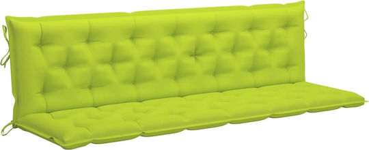 vidaXL Garden Swing Cushion with Backrest Bright Green 200x50cm