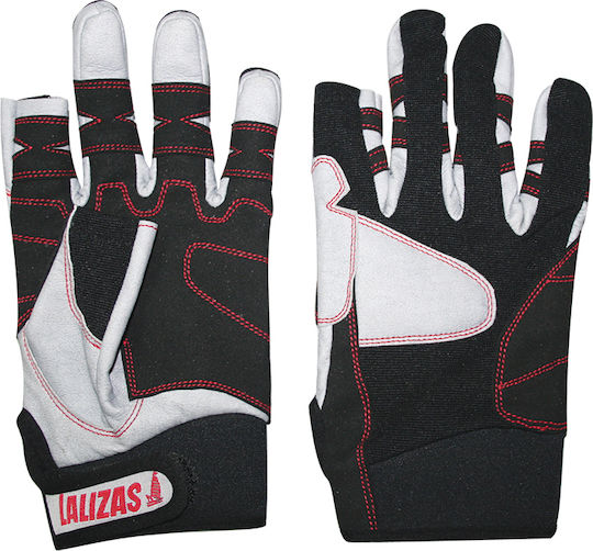 Lalizas Amara Sailing Gloves Sailing Gloves with 2 Cut Fingers Gray
