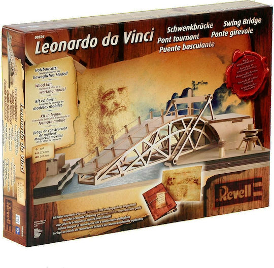 Revell Wooden Construction Toy Da Vinci Wood Model Kit Swing Bridge for Children 14++ Years