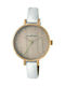 Watch with Silver Leather Strap RA430601