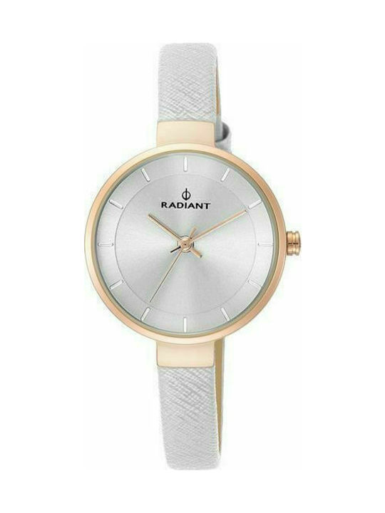 Watch with Silver Leather Strap RA455204