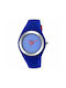 Radiant Watch Battery with Blue Rubber Strap BA07702