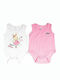 Mariveta Baby Bodysuit Underwear Set Sleeveless White 2pcs