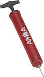 Amila Ballpumpe Hand Fußballpumpe 20,5 cm Rot