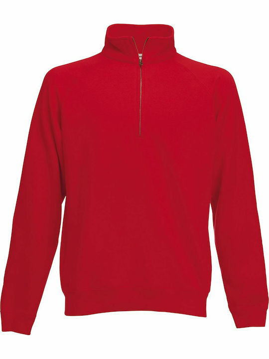 Fruit of the Loom Premium Zip Neck Men's Long S...