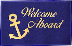Lalizas Echipamente marine diverse Σκάφους Covor de intrare cu suport ferm din PVC, albastru, 60x90cm