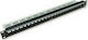 Nexans Patch Panel Keystone για Rack 1U 19" 24 Θυρών Μαύρο