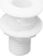 Lalizas Boat Gutter Drain with Flange 3/4", for Pipe Ø18mm, White