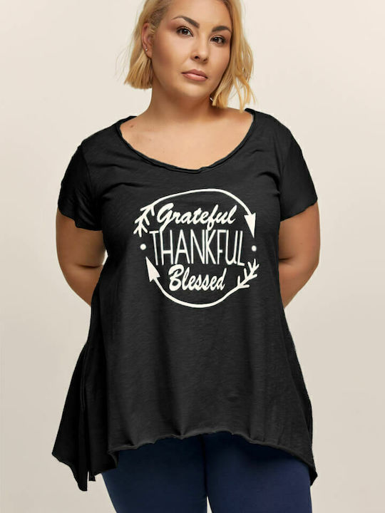 Damen Oversized T-Shirt Schwarz