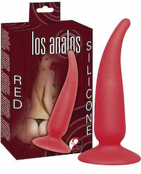 You2Toys Los Analos Silicone Anal Plug Medium Red 13cm