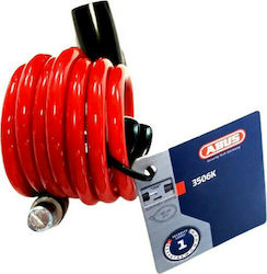 Abus 3506K/120 Bicycle Cable Lock with Key Red