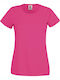 Fruit of the Loom Ladies Original T Γυναικείο Διαφημιστικό T-shirt Κοντομάνικο σε Φούξια Χρώμα
