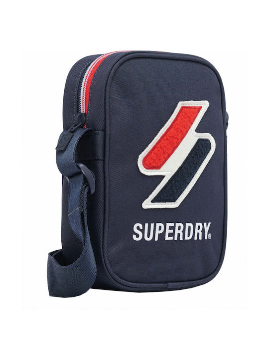 Superdry Sportstyle Side Ανδρική Τσάντα Ώμου / Χιαστί σε Μπλε χρώμα
