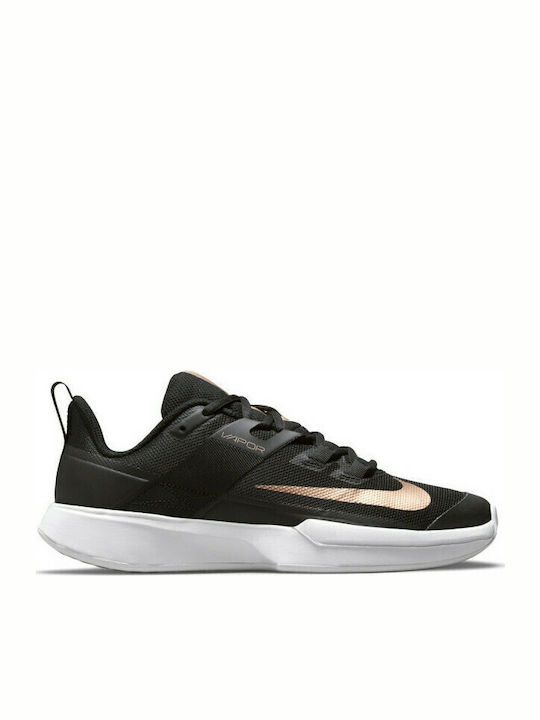 Nike Court Vapor Lite Women's Tennis Shoes for Hard Courts Black / Mtlc Red Bronze / White
