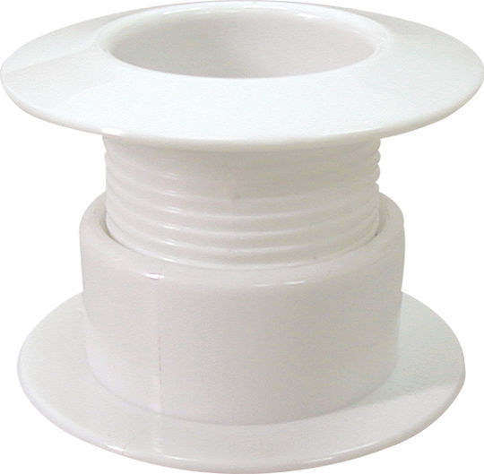 Lalizas Boat Gutter Drainage Telescopic Ø39mm, Adjustable 28-44mm, White