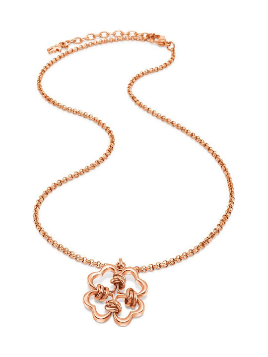 Folli Follie with design Flower from Gold Plated Steel