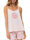 Minerva Summer Women's Pyjama Set Cotton Pink