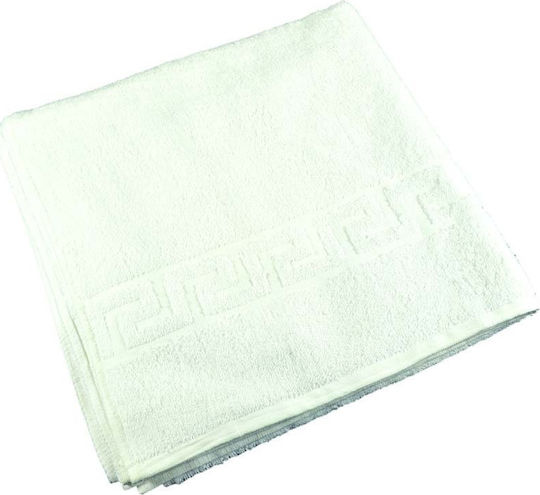 Sidirela Hotel Bathroom Towel Meander 140x70 cm 500gsm White