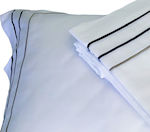 Hotel Sheet White Semi-Double 190x295cm Cotton 1pcs