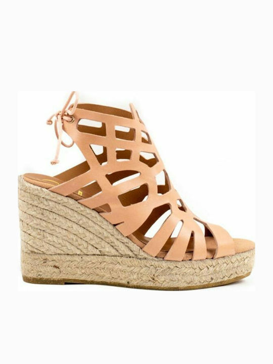 Kanna Women's Leather Platform Shoes Pink