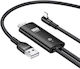 Usams Angle (90°) / Braided USB to Lightning / HDMI Cable Μαύρο 2m (SJ442HD01)