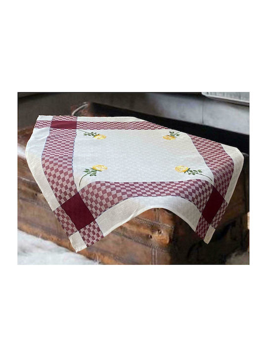 Linea Home 5580 Linen Tablecloth with Embroider...