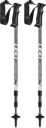 Leki Pair of Telescopic Aluminum Trekking Poles with 3 Sections Eagle Black 270gr