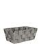 Kleine Wolke Storage Basket Plastic Black 22x9x14cm 1pcs