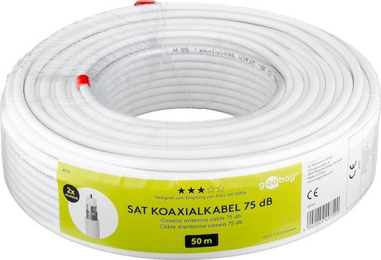 Goobay Kabel Koaxial Unterminiert 50m (49759) 1Stück
