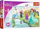 Puzzle pentru Copii Meet The Princesses pentru 4++ Ani 60buc Trefl