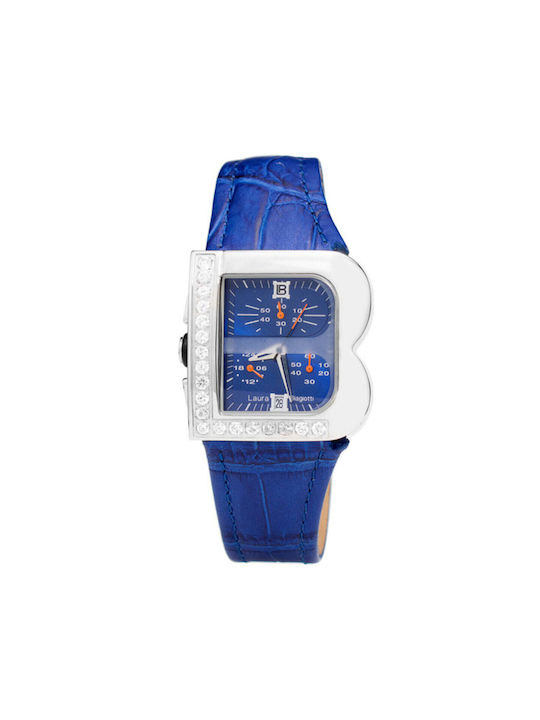 Laura Biagiotti Uhr mit Blau Lederarmband