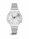 Komono Women's Watch 36mm Battery with Metal Bracelet Silver/White