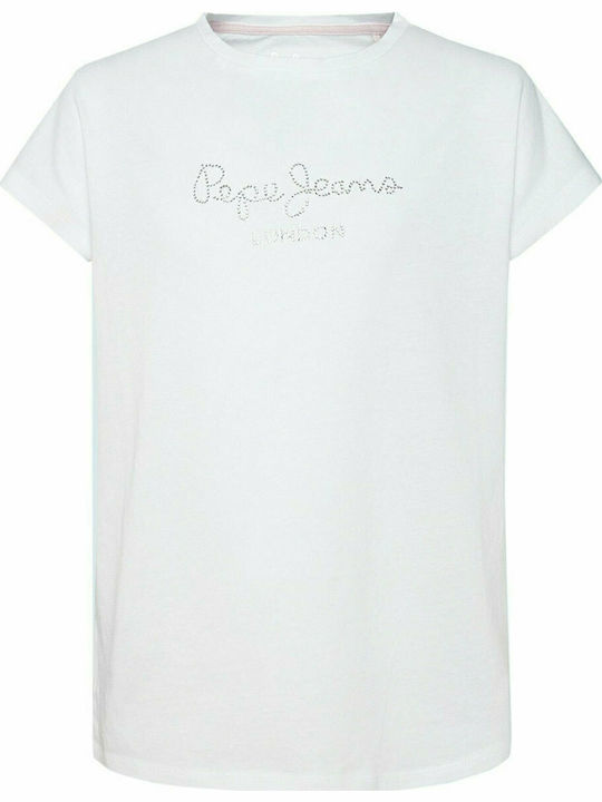 Pepe Jeans Παιδικό T-shirt Λευκό Nuria
