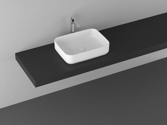 Isvea Infinity Επικαθήμενος Νιπτήρας Πορσελάνης 50x36x12.5cm Λευκός