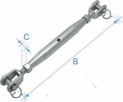 Lalizas Ενταντήρας Κλειστού Τύπου Jaw Inox 316 91259 L Spanner des Bootes