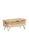 vidaXL Dekorative Truhe Hölzernes Beige 90x40x45cm