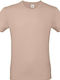 B&C E150 Men's Short Sleeve Promotional T-Shirt Millennial Pink