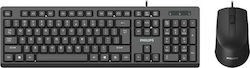 Philips SPT6234 Set tastatură și mouse Grecesc