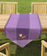 Linea Home Purple Egg Πασχαλινό Τραπεζομάντηλο Υφασμάτινο Μωβ 145x45εκ.