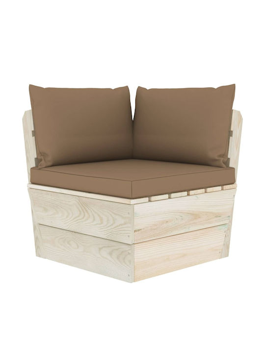 Corner Sofa Outdoor from Pallets with Pillows 6...