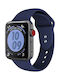 Crong Liquid Λουράκι Σιλικόνης Navy Μπλε (Apple Watch 42/44/45mm)