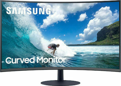 Samsung LC27T550FDR VA Curved Gaming Monitor 27" FHD 1920x1080 με Χρόνο Απόκρισης 4ms GTG