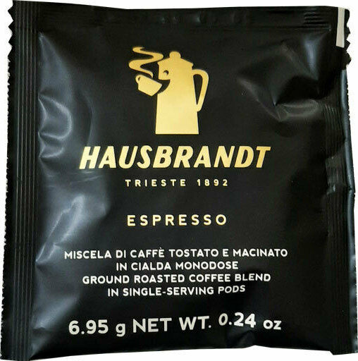 Hausbrandt Kapseln Espresso Kompatibel mit Maschine E.S.E. Pod 18Mützen