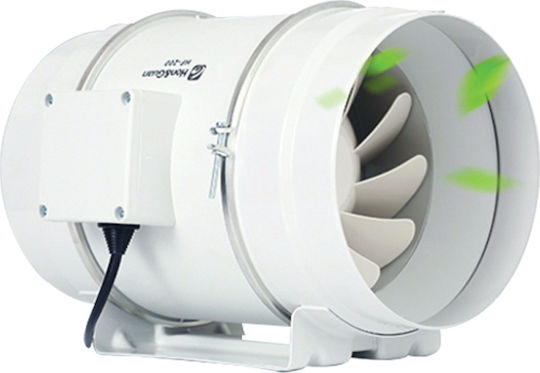 Airtechnic Ιn Line SEG-A 100H Timer Industrial Ducts / Air Ventilator 100mm