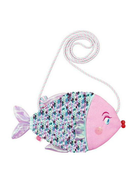 Die Spiegelburg Ψάρι Παιδική Τσάντα Ώμου Ροζ 24εκ.