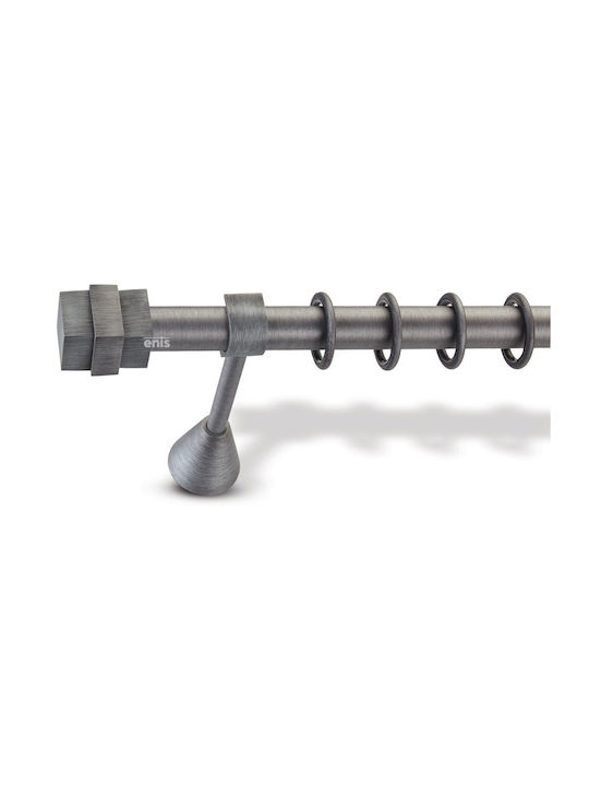 Enis by Domus Metallic Curtain Pole Montana Dou...